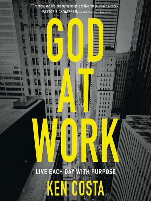 Title details for God at Work by Ken Costa - Wait list
